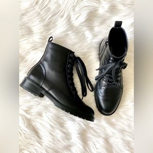 Steve Madden Officer Combat Boots | Black | 7.5